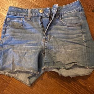 American Eagle High Waisted Denim Shorts - Size 2